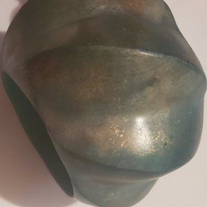 Green bracelet and earring set